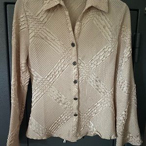 J Jill satin dress shirt in size small.